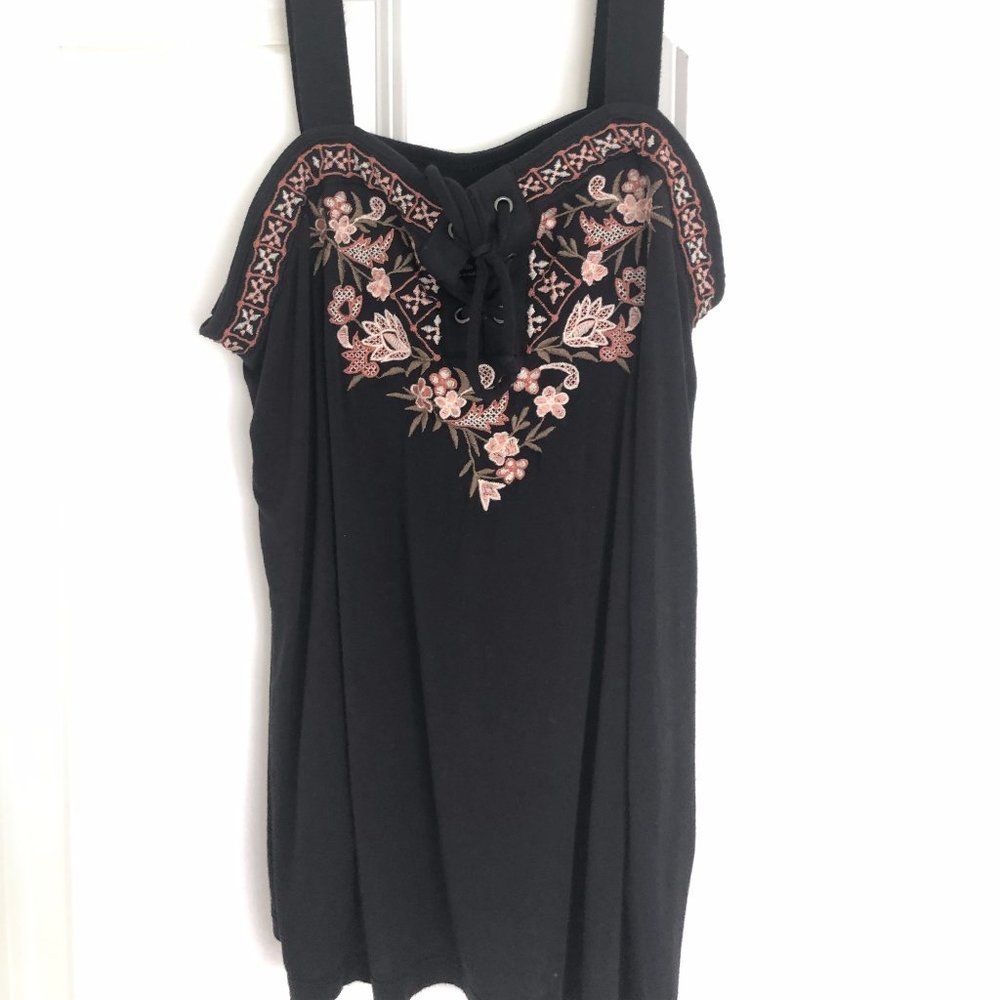 American Eagle Embroidered Tank Top